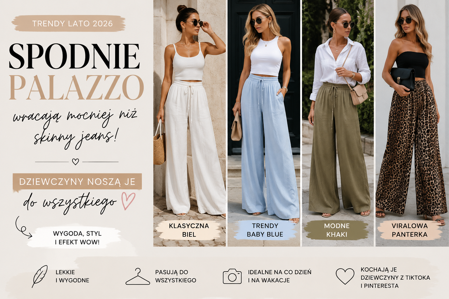 Nohavice typu palazzo sa vracajú ešte silnejšie ako skinny džínsy