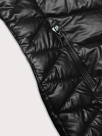Pikowana zimowa kurtka damska J Style czarna (16M9100-392)