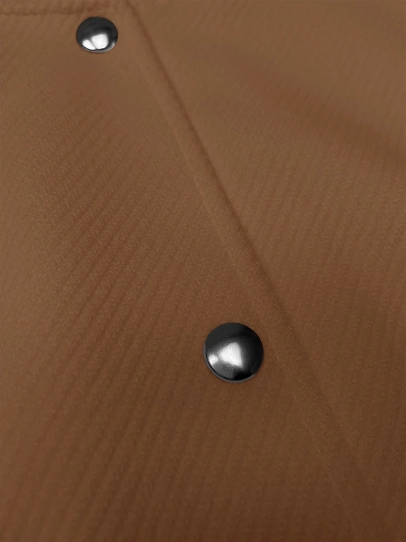 Elegantná dámska bunda typu bomber v karamelovej farbe