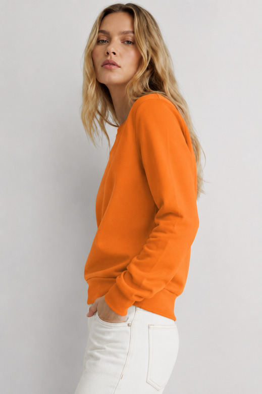 Oranžová mikina s manžetami – 69